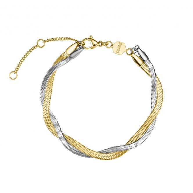 Cluse  Élevé Twisted Snake Two Tone Bracelet 16 - 20cm