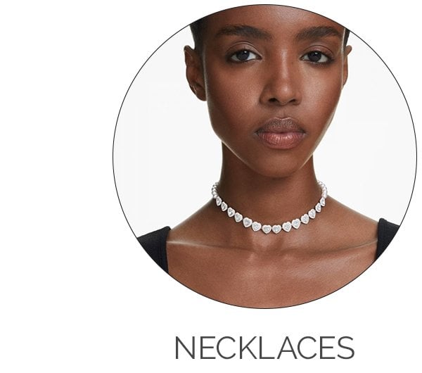 Heart-shaped crystal choker necklace