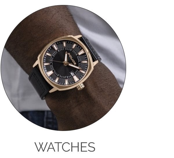 Black and gold-coloured Police men's watch