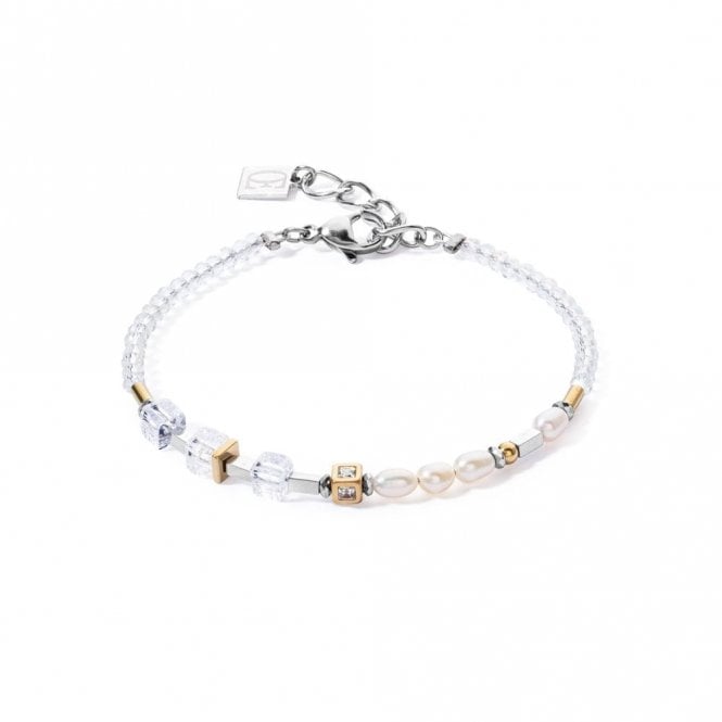 Coeur De Lion Couer De Lion Princess Fusion Pearls Bicolour Bracelet 0.4cm, 18cm + 3cm