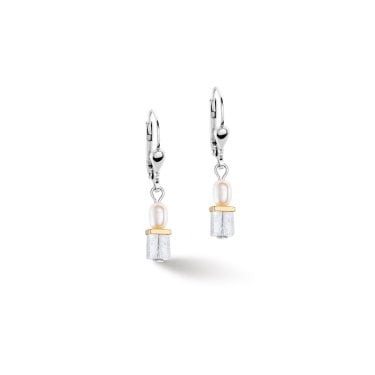 Couer De Lion Princess Fusion Pearls Bicolour Drop Earrings 0.4 x 3cm