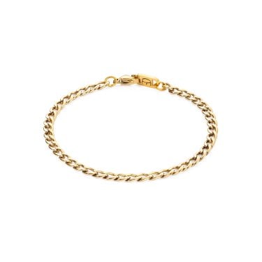 Coeur De Lion Extension Gold Tone Chain Bracelet 0.4cm, 21cm