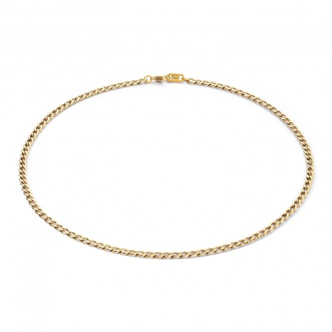 Coeur De Lion  Extension Gold Tone Chain Necklace 0.4cm, 50cm