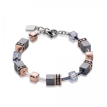 Coeur De Lion GeoCube Ice Blue Bracelet