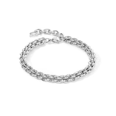 Coeur De Lion Mesh Chain Bracelet 0.6cm, 18.5cm + 3cm