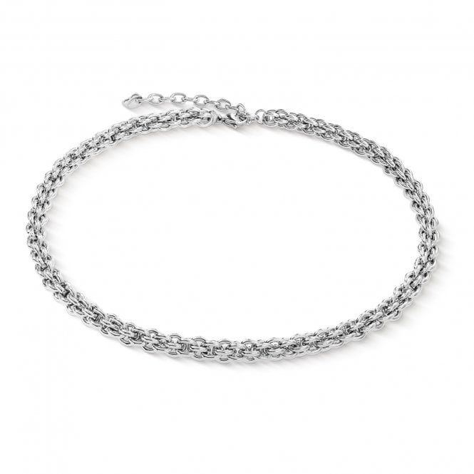 Coeur De Lion  Mesh Chain Classic Necklace 0.6cm, 42cm + 6cm
