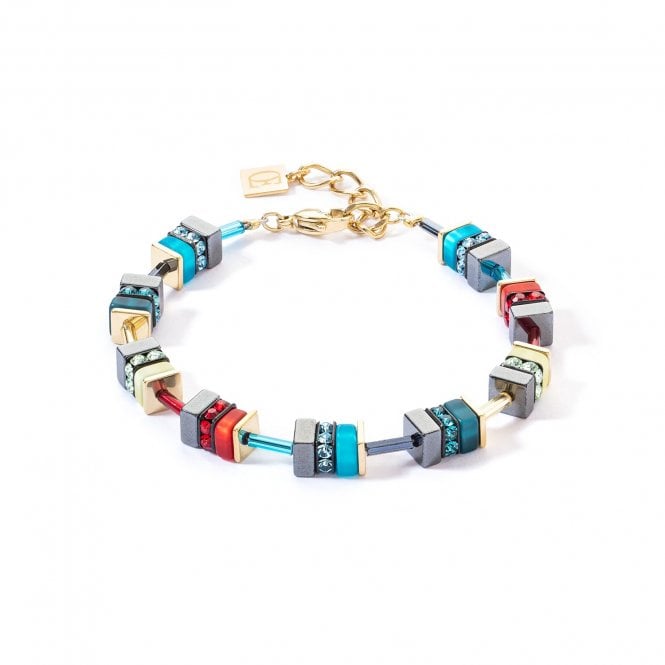 Coeur De Lion  Sparkling Classic Elements Gold Energy Gold Tone Bracelet 0.6cm, 18.5cm + 3cm