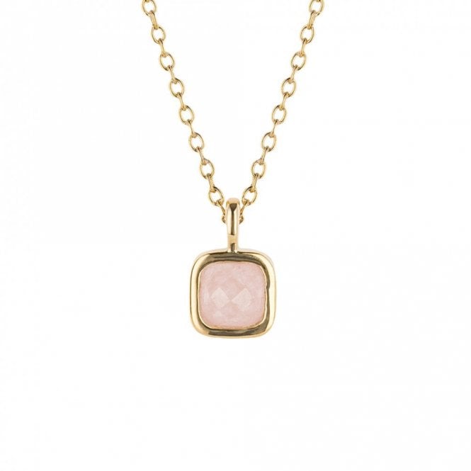 D for Diamond  Sterling Silver Yellow Gold Tone Semi-Precious October Birthstone Necklace 35+5cm