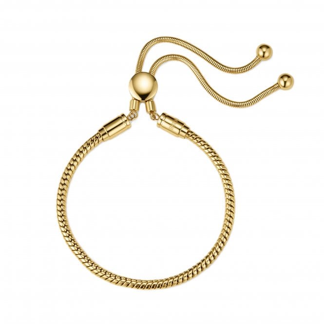 D.Louise  Classic Friendship Gold Tone Bracelet 12.5cm + 6cm