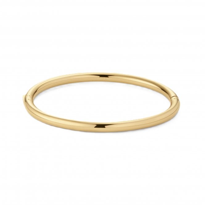 D.Louise  Classic Oval Gold Tone Bangle S/M