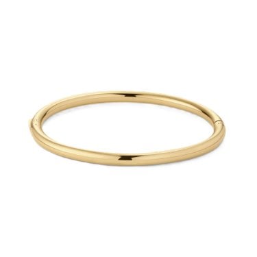 D.Louise Classic Oval Gold Tone Bangle S/M