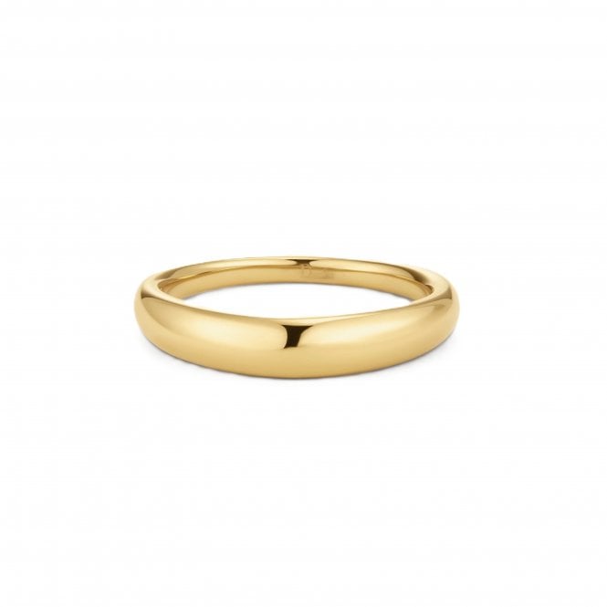 D.Louise  Dome Gold Tone Ring Size L