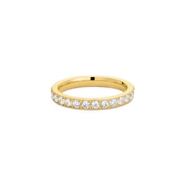 D.Louise Eternity Band Gold Tone Ring Size R