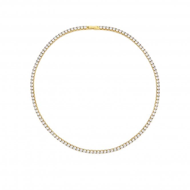 D.Louise  Luxe Tennis Gold Tone Necklace 40cm