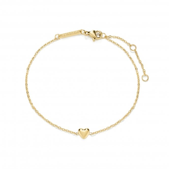 D.Louise  Mini Heart Gold Tone Bracelet 16.5cm + 3cm