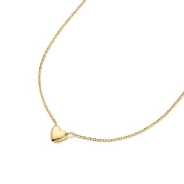 D.Louise Mini Heart Gold Tone Necklace 40cm + 4cm