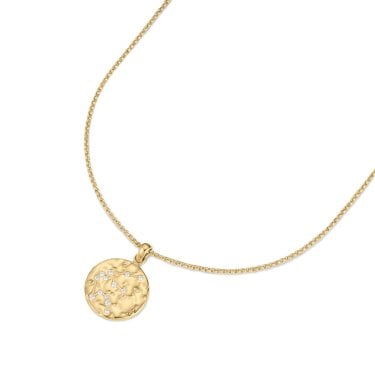 D.Louise Zodiac Aquarius Gold Tone Necklace 45cm + 4cm
