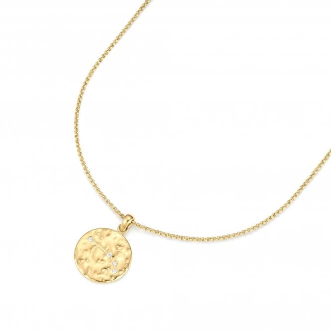 D.Louise  Zodiac Aries Gold Tone Necklace 45cm + 4cm