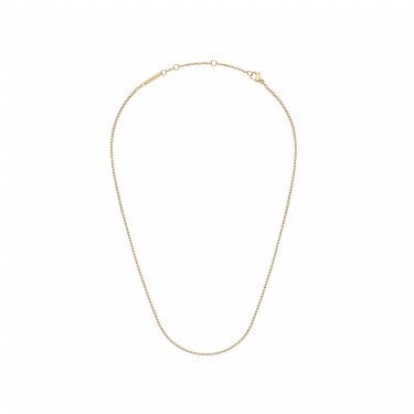 Daniel Wellington Box Chain Gold Tone Necklace 40-44cm