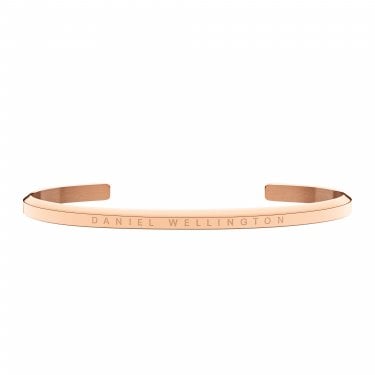 Daniel Wellington Classic Rose Gold Tone Cuff Bracelet 0.7cm, 18.5cm