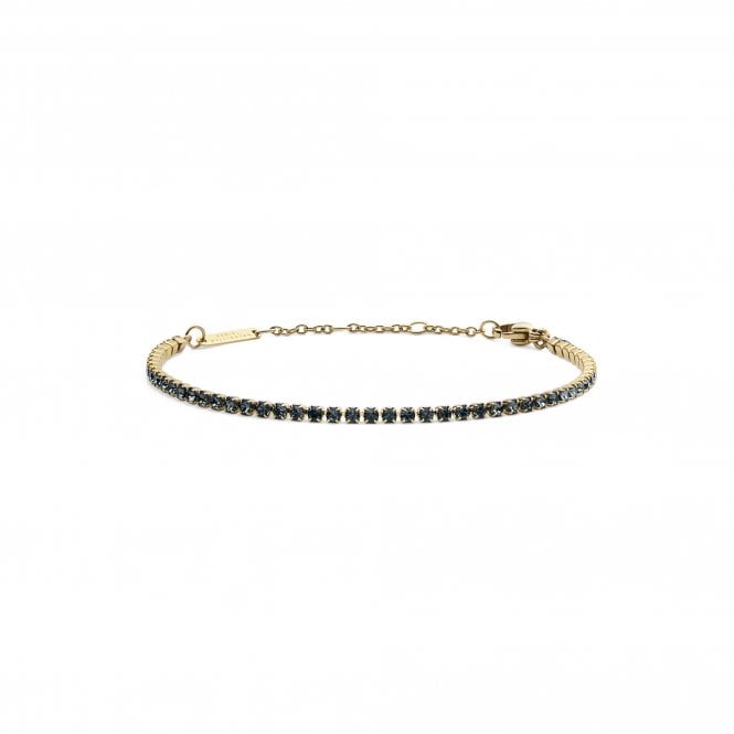 Daniel Wellington  Classic Tennis Nightfall Gold Tone Bracelet 15.5 - 18.5cm