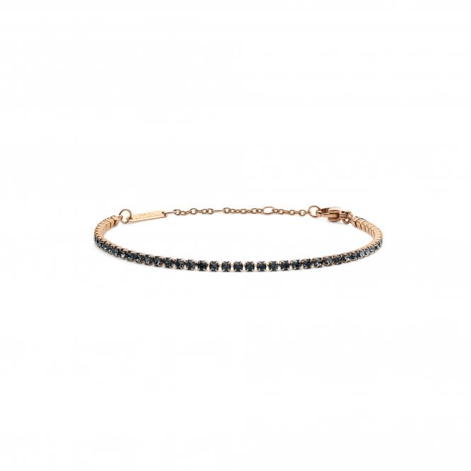 Daniel Wellington  Classic Tennis Nightfall Rose Gold Tone Bracelet 15.5 - 18.5cm