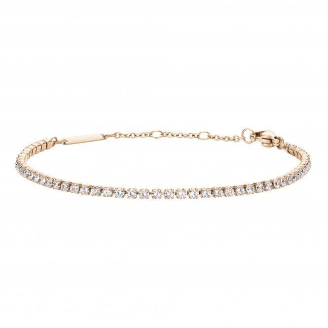 Daniel Wellington  Classic Tennis Rose Gold Tone Bracelet 15.5-18.5cm