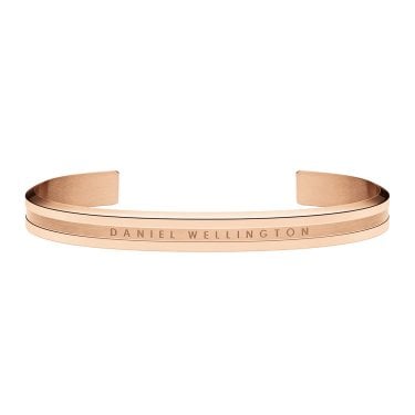 Daniel Wellington Elan Rose Gold Tone Cuff Bracelet 0.7cm, 18.5cm