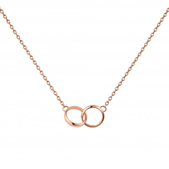 Daniel Wellington  Elan Unity Rose Gold Tone Necklace 45-49cm