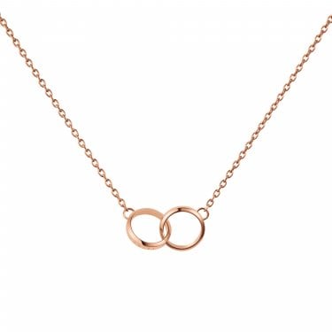 Daniel Wellington Elan Unity Rose Gold Tone Necklace 45-49cm