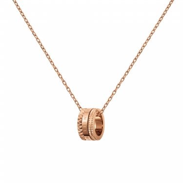 Daniel Wellington Elevation Rose Gold Tone Necklace 45-49cm
