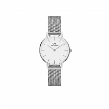 Daniel Wellington Ladies Petite Sterling 28mm Stainless Steel Mesh Strap Watch 