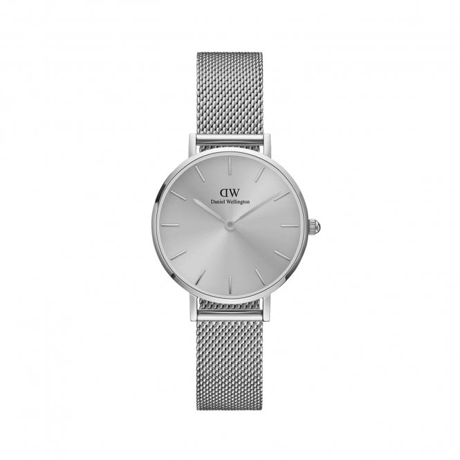 Daniel Wellington  Ladies Petite Unitone 28mm Stainless Steel Mesh Strap Watch 