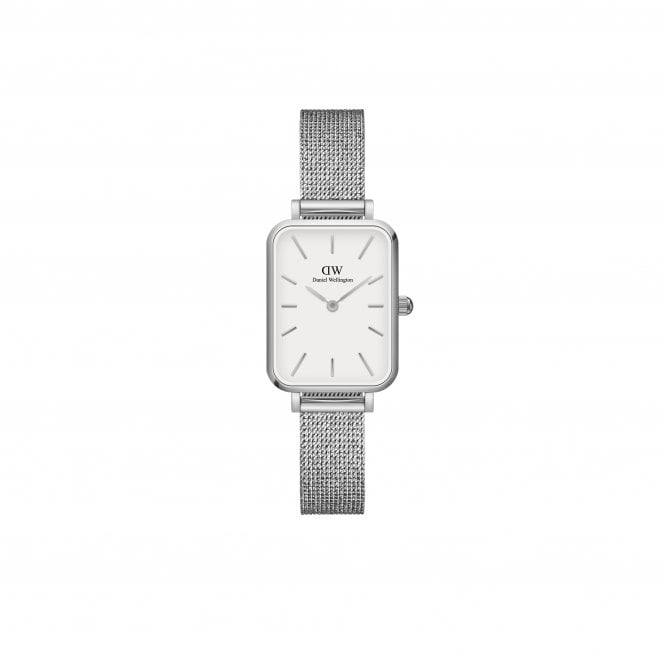 Daniel Wellington  Ladies Quadro Pressed Stainless Steel Mesh Strap Watch