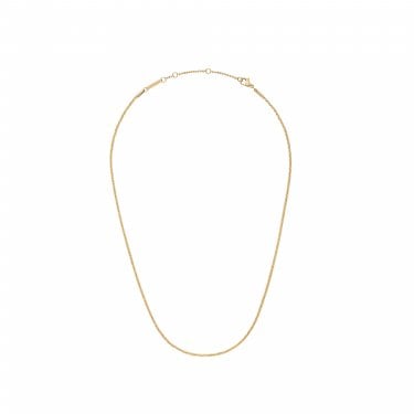 Daniel Wellington Twisted Chain Gold Tone Necklace 40-44cm