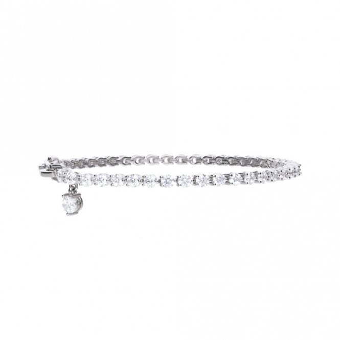 Diamonfire  Silver Tennis CZ Bracelet