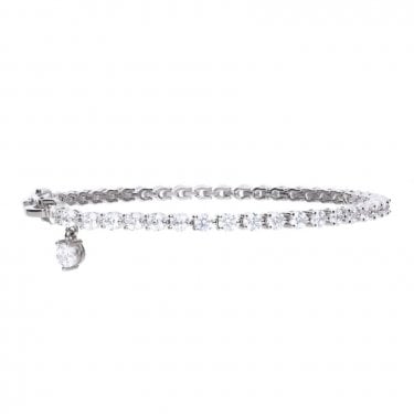 Diamonfire Silver Tennis CZ Bracelet
