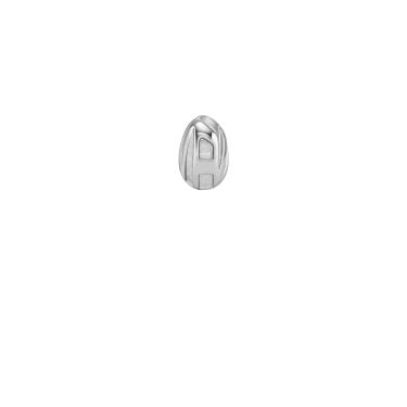 Diesel D Logo Oval Stainless Steel Single Stud Earring 1.1x0.7cm