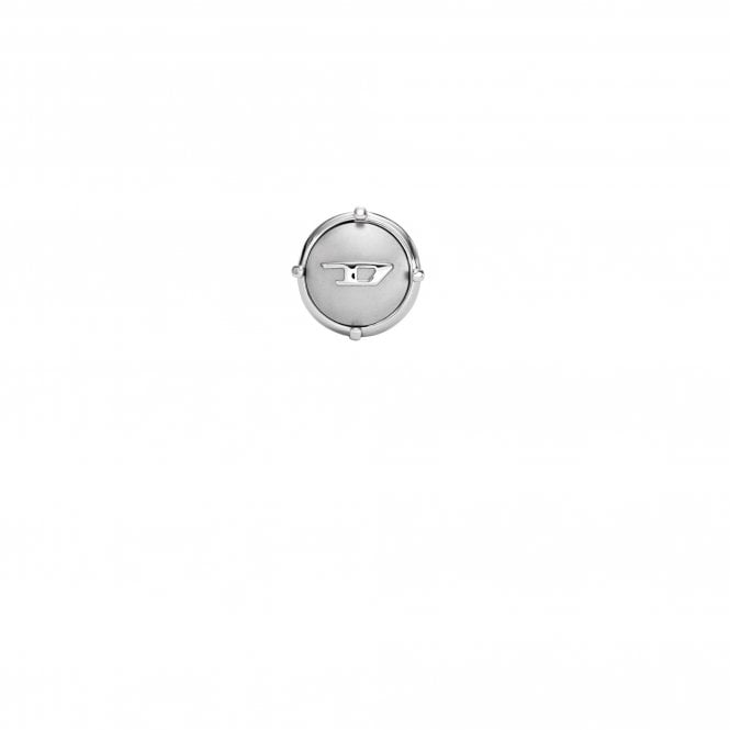 Diesel Jewellery Diesel D Logo Stainless Steel Single Stud Earring 1.2x1.2cm