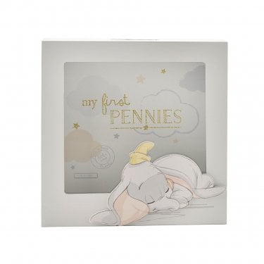 Disney Magical Beginnings Wooden Dumbo Money Box 150 x 150mm