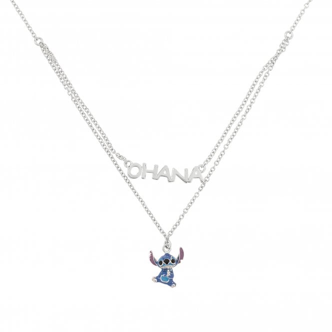 Disney Jewellery Disney Lilo & Stitch Ohana Layered Necklace 18
