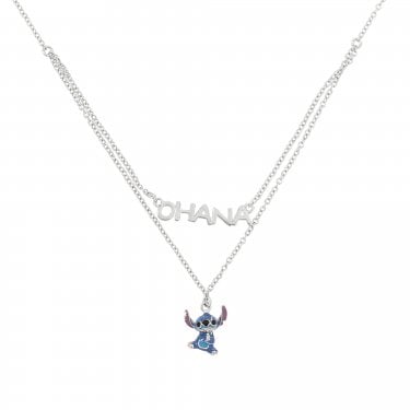 Disney Lilo & Stitch Ohana Layered Necklace 18"