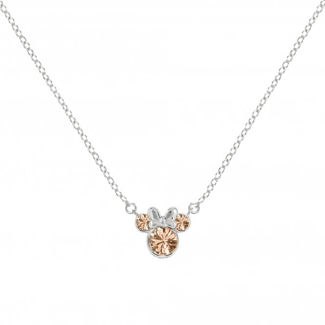 Disney Jewellery Disney Minnie Mouse CZ June Birthstone Necklace 0.7 x 0.7cm, 40-45cm