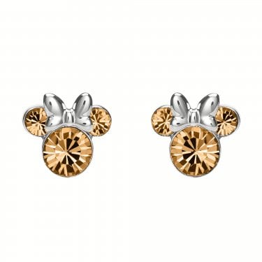 Disney Minnie Mouse CZ June Birthstone Stud Earrings 0.7 x 0.8cm