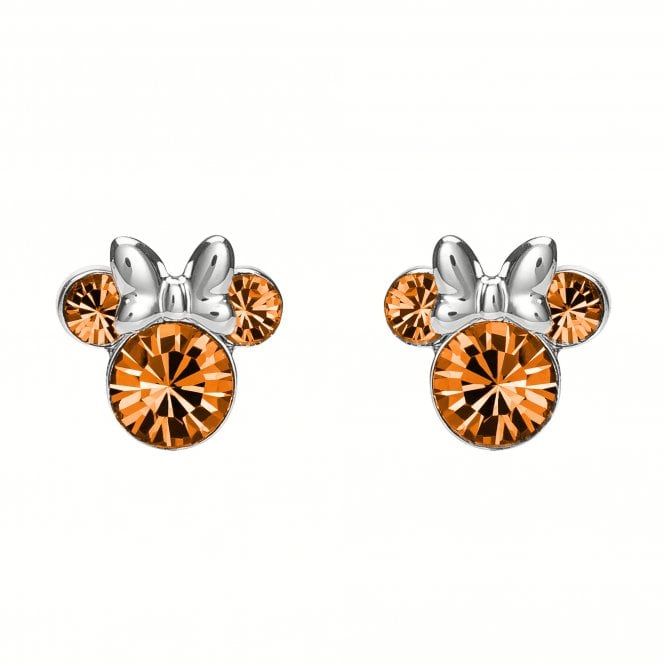 Disney Jewellery Disney Minnie Mouse CZ November Birthstone Stud Earrings 0.7 x 0.8cm