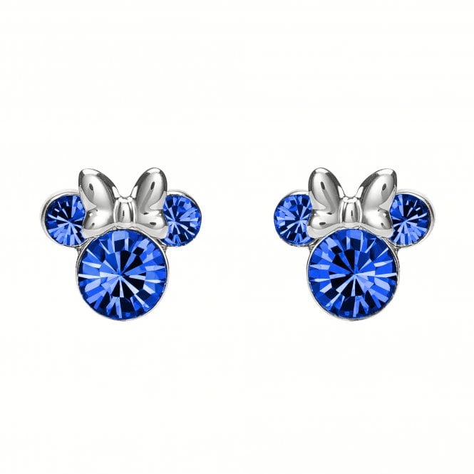 Disney Jewellery Disney Minnie Mouse CZ September Birthstone Stud Earrings 0.7 x 0.8cm