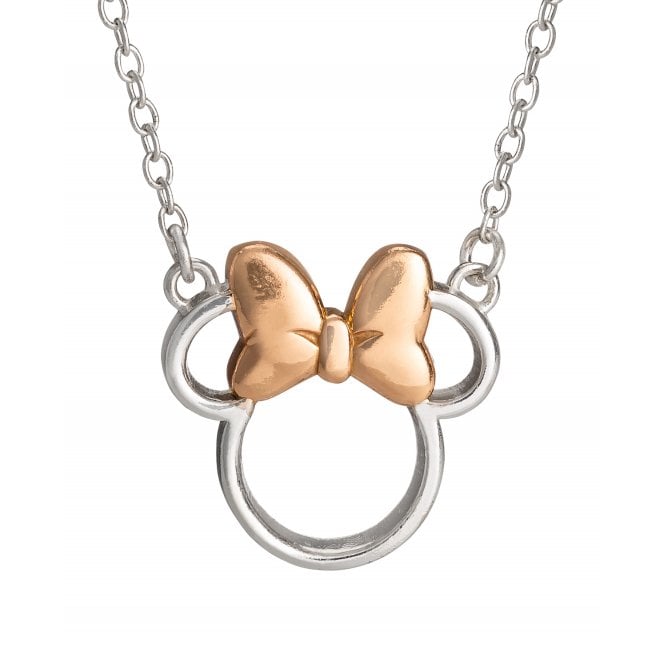 Disney Jewellery Disney Minnie Mouse Two Tone Open Necklace 1.4 x 1.4cm, 16