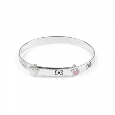 Disney Minnie Mouse with Pink Heart Expanding Bangle 12-15.2cm