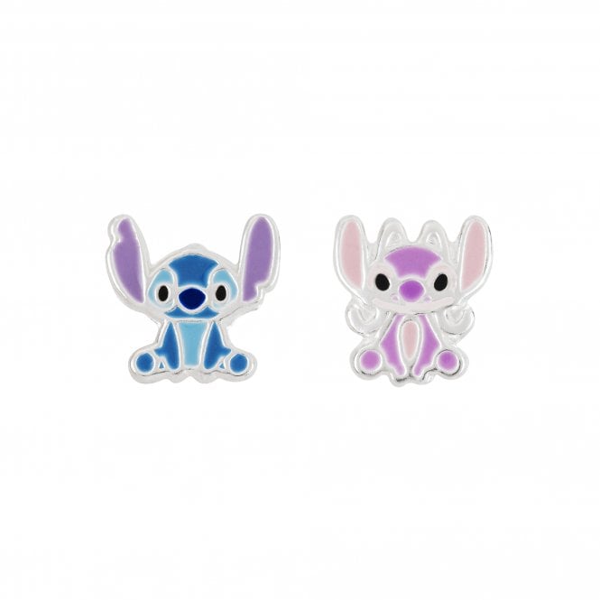 Disney Jewellery Disney Stitch & Angel Mismatch Stud Earrings 0.9 x 0.9cm