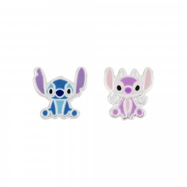 Disney Stitch & Angel Mismatch Stud Earrings 0.9 x 0.9cm